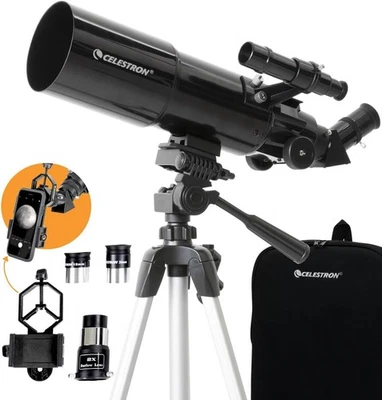 Celestron 22030 Travel Scope 80mm with Software and Smartphone Adapter  - Image 1 of 4