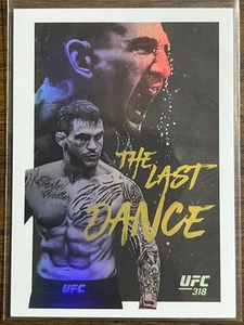 2025 Topps Now UFC #318SP UFC 318 Poster Card Max Holloway Dustin Poirier - Picture 1 of 2