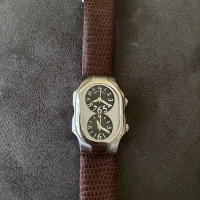 Philip Stein Signatures Reloj Mujer Doble Zona Frecuencia Natural Banda Lagarto Foto 1 de 4