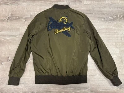 Breitling Flight Jacket Navitimer Bomber Alpha Aviator Size S Lightweight - Hole - Image 1 of 4