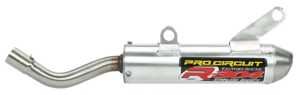 Silenciador de alumínio curto Pro Circuit R304 para '02-03 Suzuki RM250 (SS02250-RE) - Imagem 1 de 1