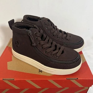 Billy Classic WDR High Top Kinderschuhe braun Easy On Reißverschluss Größe 3 Weite NEU - Bild 1 von 11