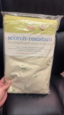 Vintage Martha Stewart Everyday Daisy Print Ironing Board Cover With Pad 15"x54" - Image 1 of 4