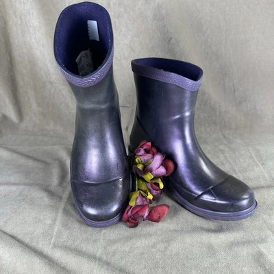 Botas de Lluvia Metálicas Havainas Galochis, Berenjena, Talla US 6/EU 37 Foto 1 de 4