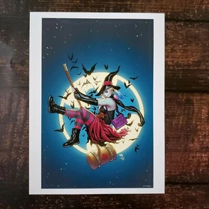 HARLEY QUINN HALLOWEEN POSTER 12 X 16" DC COMICS - COVER Frank Cho - Bild 1 von 2