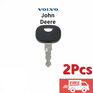 2pcs Fits Volvo Heavy Equipment Wheel Loader John Deere Plant 202 Keys - Picture 1 of 3