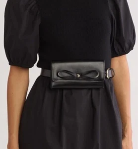 New in Box Kate Spade Women's Genuine Leather Adjustable Belt Bag Size S/M - Picture 1 of 3