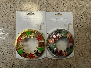 Yankee Candle Ornament & Christmas Illuma-Lid Fits Large/Medium Jars Lot of 2 - Picture 1 of 1