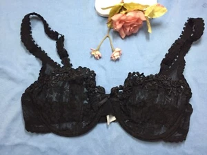 Passionata Bra Size us 32b-c?it2b eu70b Unpadded underwired black - Picture 1 of 9