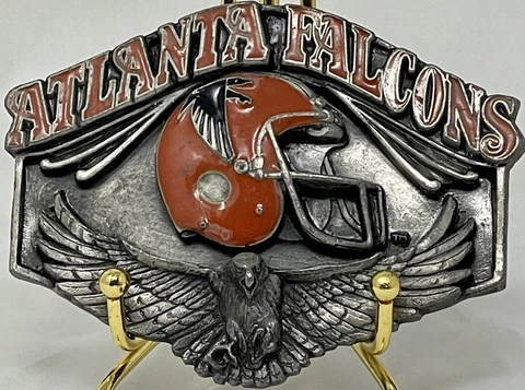 Vintage Limited Edition 1987 NFL Atlanta Falcons Belt Buckle Siskyou Co Cover