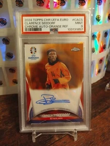 Seedorf /25 !!! Orange Auto Topps Chrome Euro EM 2024 Niederlande - AC Milan - A - Zdjęcie 1 z 2