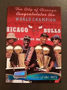 1997-98 Stadium Club Chicago Bulls Team Of The 90's Michael Jordan Pippen Rodman