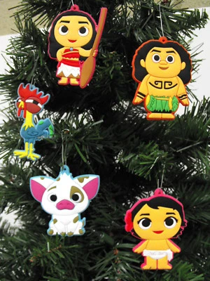 Disney Moana Christmas Ornaments 5 Piece Set   ***Brand New*** Moana, Maui, Pua - Image 1 of 4