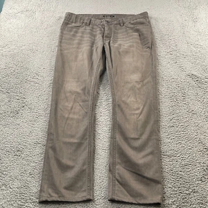 John Varvatos Mens Jeans 36x32 Bowery Denim Pants Button Fly Casual Whisker - Picture 1 of 19
