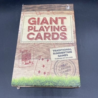 Giant Playing Cards By The Great Garden Games Co. (8-1/2" x 5-1/2") - Image 1 of 4