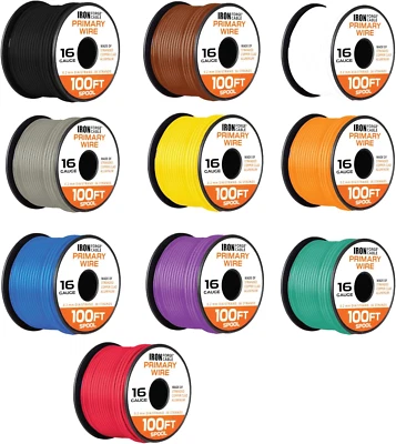 Surtido de cables automotrices primarios de calibre 16 de Iron Forge Cable - Image 1 of 4