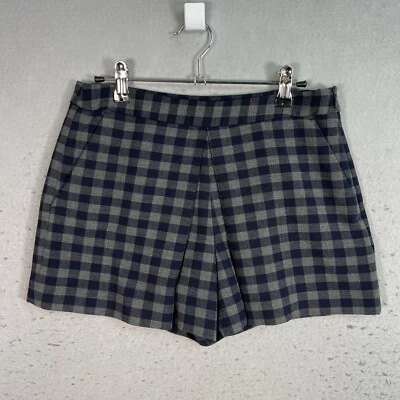 Pantalones Cortos ZARA BASIC Mujer Talla XS Gris Negro Bolsillos Frontales Planos Foto 1 de 4