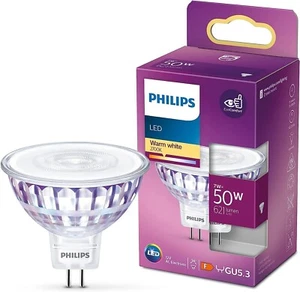 Philips LED Light Spot GU5.3 MR16 Warm White 2700K Non Dimmable 7 watts New - Picture 1 of 3
