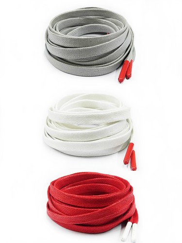 Lussuosi lacci per scarpe piatte in cera per Air AJ Jordan 3 Tinker Max 1 OG University rosso