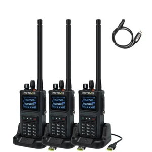 3*Retevis C1 Impermeable Reducción de Ruido 5W Doble Banda IP67 Impermeable Radio y USB - Imagen 1 de 12