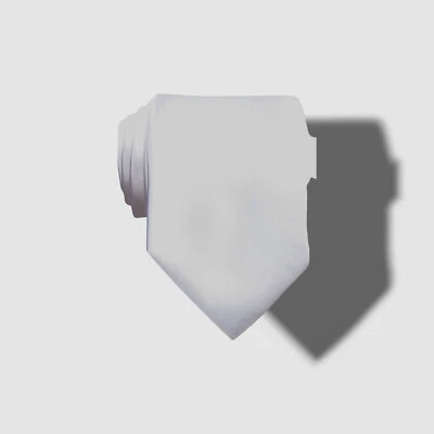 $115 Perry Ellis Para hombres Blanco Sólido Ajustado Cuello Corbata Vestido Clásico Corbata 58X3.25 Foto 1 de 4