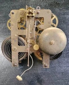 ANTIQUE WATERBURY BRASS CLOCK WORKS - Picture 1 of 3