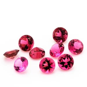 Tourmaline rose . Rond . IF - VVS1 ( vendu à l'unité ). Brésil - Imagen 1 de 1