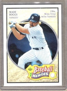 2005 Upper Deck Baseball Heroes #88 Wade Boggs Yanks