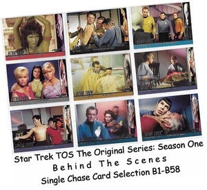 Star Trek TOS Original Series Season 1 - Behind The Scenes Card Selection B1-B58 - Picture 1 of 49