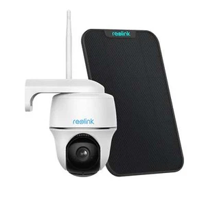 Reolink Argus PT Caméra WiFi 8MP Pivotante avec Batterie & Panneau Solaire - Afbeelding 1 van 12