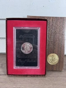 1971-S US 40% Silver Proof Eisenhower Ike Dollar Encased with Box (WCP031696) - Picture 1 of 4