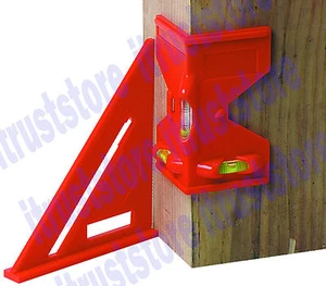 HERRAMIENTA NIVELADORA DE NIVEL DE PERNO DE TUBO DE POSTE DE VALLA DE 2 PIEZAS ÁNGULO VERTICAL NIVELACIÓN VERTICAL - Imagen 1 de 3