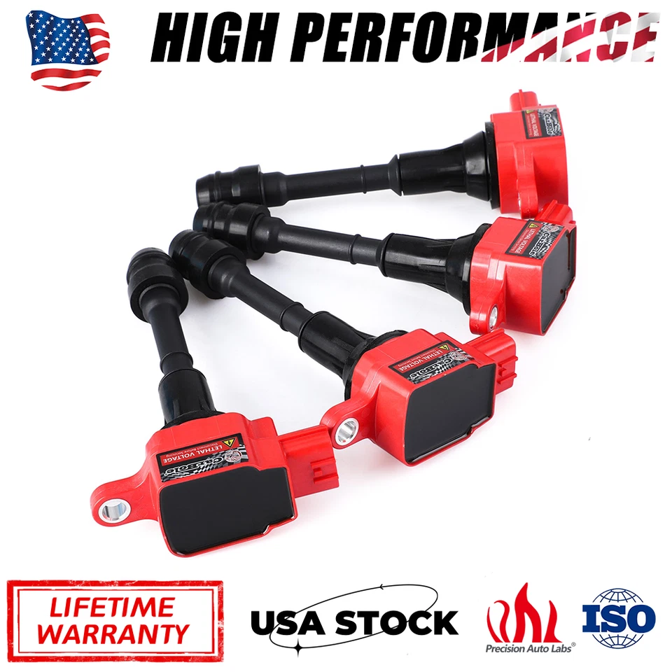 Juego de 4 bobinas de encendido para Nissan Altima Sentra X-Trail L4 2002-2006 2,5 L Foto 1 de 4