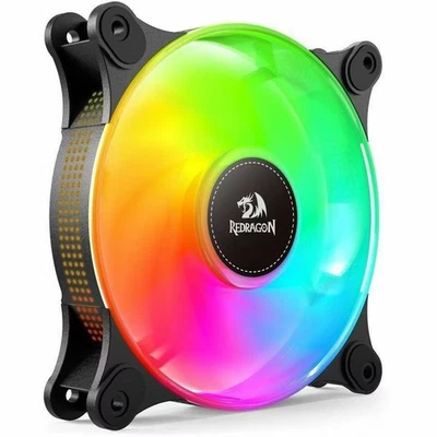 Redragon GC-F013 X 3 CPU Fan 120mm ARGB Case Cooler Fan, 4pin PWM Silent Compute - Image 1 of 3