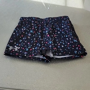 Under Armour Girls Size 6 Confetti Print Active Shorts, NWT - Picture 1 of 7