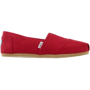 TOMS Alpargata Slip On Womens Size 6 B Flats Casual 001001B07-RED - Picture 1 of 7