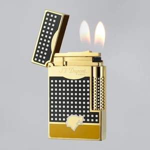 S.T. Dupont Ligne 2 Cohiba encendedor de llama doble sonido de ping recargable para cigarro - Imagen 1 de 7