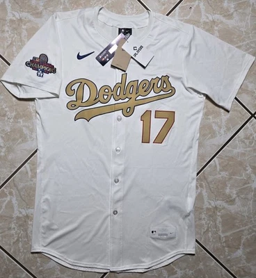 Nueva con etiquetas Nike Shohei Ohtani Dodgers Gold Elite 2024 Serie Mundial Camiseta On Field 44 Foto 1 de 4