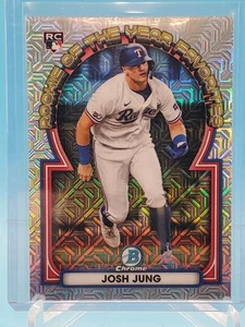 2023 Bowman Chrome Mega Josh Jung Rookie Year Favorites Mojo Refractor ROYF-9 5Z - Picture 1 of 2
