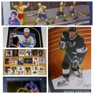 SOLID WAYNE GRETZKY LOT (20) EX-EX+/NrMT OR BETTER + NEW FREEZE FRAME FIGURINES. - Picture 1 of 20