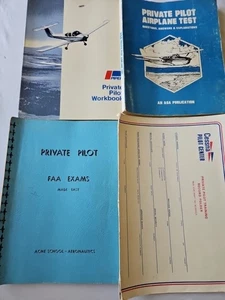 Vintage Piper Private Pilot & Flight Briefers Manual Workbook Lot 1978 Aviation - Picture 1 of 8