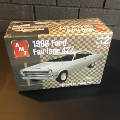 AMT ERTL 1966 Ford Fairlane 427 1/25 Scale Plastic Model Car Kit #38214 Sealed - Image 1 of 4