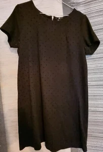 H&M Kleid Gr. L schwarz mit Punkten - Bild 1 von 6