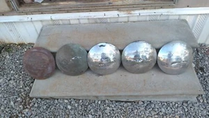 41 48 CHEVROLET DOGDISH  HUBCAPS  WHEEL COVERS CENTER CAPS CHEVY POVERTY PICKUP - Picture 1 of 8