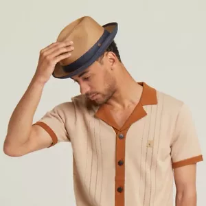 Dasmarca FLORENCE summer two tone foldable packable trilby hat - Picture 1 of 81