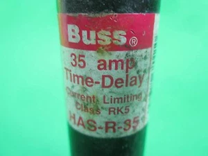 Buss Time-Delay Fuse 35A 600V -- HAS-R-35 -- - Picture 1 of 4