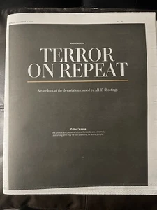 "Terror On Repeat" Full 44 Page Insert Washington Post 12.3.2023 AR-15 Shootings - Bild 1 von 5