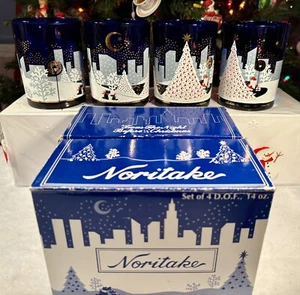 Juego O 4 Gafas Noritake TWAS THE NIGHT BEFORE CHRISTMAS 14oz Doble Old Fashion - Imagen 1 de 15