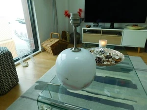 Lámpara de mesa de vidrio Holmgaard Sakura Michael Bang década de 1980 44 cm - Imagen 1 de 9