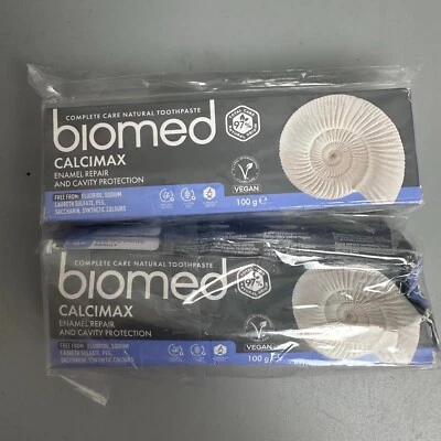 2x BIOMED Calcimax Natural Toothpaste Gum Health Restore Enamel Dental Plaque - Image 1 of 2